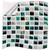 5 Pcs 3D Mosaic Tile Stickers DIY Waterproof PVC Self Adhesive Wall Stickers Tile Stickers for Home Kitchen