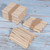 400Pcs Ice Cream Sticks Natural Wood Craft Sticks DIY Ice Bar Stick Kitchen Supplies
