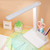 LED Touch Desk Lamp Dimmable 3 Color Temperature Foldable Eye Caring Table Light with Pen Holder and Phone Stand for Study Reading Plug In