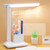 LED Touch Desk Lamp Dimmable 3 Color Temperature Foldable Eye Caring Table Light with Pen Holder and Phone Stand for Study Reading Plug In