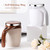 380mL Self Stirring Mug with Lid Automatic Magnetic Stirring Coffee Cup Electric Stainless Steel Self Mixing Coffee Cup for Coffee Milk Cocoa Hot Chocolate