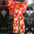 Luminous Christmas Bow Pendant Snowflake Moose Printed Bow Christmas Tree LED Ribbon Bow