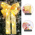 Luminous Christmas Bow Pendant Snowflake Moose Printed Bow Christmas Tree LED Ribbon Bow