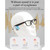 Smart Audio Glasses Wirelessly BT Music Glasses Music & Hands-Free Calling Blue Light Blocking Eyeglasses Frame with Microphone for Men Women