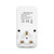 Countdown Timer Socket with 2 USB Ports 5V 2.1A Outlet Plug-in Time Controller Switch for Electrical Appliances -- UK Plug AC 230V