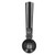 Ice Cream Scoop Dishwasher Safe Stick Proof Stainless Steel Ice Cream Ball Spoon with Trigger for Fruit Pepper Black