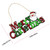 Christmas Family Wooden Sign Cartoon Santa Snowman Home Door Wall Hanging Decor Merry Christmas Sign Home Decoration Pendant
