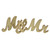 Mr Mrs Sign Wedding Table Decorations English Letter Ornament Props for Festival Anniversary PartyGold