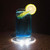 Transparent Luminous Coaster Round LED Cup Mat Drinking Glass Luminous Mat