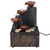 USB Tabletop Water Fountain Wealth Attracting Feng Shui Running Water Ornaments Crafts With LED Lights for Home Living Room
