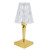 LED Crystal Table Lamp Dimable Desk Lamp USB Charging for Bedroom Decor Warm White Light