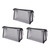 3Pcs Mesh Makeup Bag Waterproof EVA Triangular Design Semi Transparent Mesh Zipper Pouch for Cosmetic Travel Outdoor