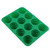 12 Hole DIY Christmas Tree Silicone Mold Cake Mould for Mousse Chocolate Muffin Baking ToolGreen