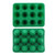 12 Hole DIY Christmas Tree Silicone Mold Cake Mould for Mousse Chocolate Muffin Baking ToolGreen