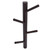 Punch Free Wall Mounted Coat Rack Towel Hanger Tree Branch Shaped Hat Rack for Living Room(Brown 4 Hooks )