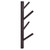 Punch Free Wall Mounted Coat Rack Towel Hanger Tree Branch Shaped Hat Rack for Living Room(Brown 4 Hooks )