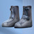 Waterproof Rain Boots Cover Silicone Comfortable Prevent Slip Thickened Outdoor Rain Shoe Covers for Men Women Fishing Hunting Tawny, Middle Tube Size 40‑42