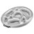 Inflatable Drink Holder PVC Floating Pool Tray Fruit Wine Mobile Phone Water Inflatable Ice Bed for Swimming Pool Party Silver
