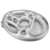 Inflatable Drink Holder PVC Floating Pool Tray Fruit Wine Mobile Phone Water Inflatable Ice Bed for Swimming Pool Party Silver