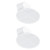Nail Art Palette Acrylic Material High Transparency Handle Design Simple Operation Makeup Mixing Tray