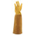 Rose Pruning Gardening Leather Gloves Wearproof Puncture Proof Long Work Glove(Yellow S)