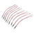 10pcs Lights Emitting Diodes 5mm Prewired Electronic LED Light Diodes for Decoration 5‑12V Blue Light