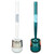 Silicone Toilet Brush Wall Mounted Toilet Bowl Brush with Holder Liquid Adding No Dead Corner Cleaning Bathroom Brush