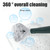 Silicone Toilet Brush Wall Mounted Toilet Bowl Brush with Holder Liquid Adding No Dead Corner Cleaning Bathroom Brush