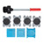 8pcs Furniture Mover Easy Moving 360 Degree Rotation Wheels Furniture Slides Kit for Heavy Loads Furniture
