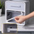 Toilet Paper Roll Box Waterproof Wall Mount Toilet Tissue Holder No Punch Bathroom Tissue Roll Box Double Layer Grey