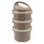 Insulated Food Jar Food Grade Stainless Steel Large Capacity 3 Tiers Stackable Lunch Box for School Picnic Camping Brown