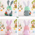 Easter Bunny Gnome Decoration Couple Doll Decor for Kids and Friends Easter Faceless Doll Ornaments
