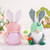 Easter Bunny Gnome Decoration Couple Doll Decor for Kids and Friends Easter Faceless Doll Ornaments