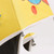 Helmet Umbrella Cartoon Pattern 10 Ribs UV Resistance Long Handle Sun Rain Umbrella Yellow Height Greater Than 140cm