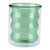 200ml DoubleLayer Glass Mug HeatResistant 3 Dimensional Spiral Cup for Office Home School(Green )