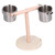 Bird Perch Stand Wooden Parrots Stand with Stainless Steel Feeding Cup Parrots Drinking Stand Bird Toy