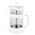 French Press Coffee Maker 1000ml Plastic Cover High Borosilicate Glass Double Layer Insulation Press Cold Brew Coffee Pot for Tea Office