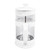 French Press Coffee Maker 1000ml Plastic Cover High Borosilicate Glass Double Layer Insulation Press Cold Brew Coffee Pot for Tea Office