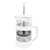 French Press Coffee Maker 1000ml Plastic Cover High Borosilicate Glass Double Layer Insulation Press Cold Brew Coffee Pot for Tea Office