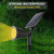 Outdoor Solar Powered Lawn Light 4LED Garden Yard Pathway Spotlight Lamp (Warm White, 2W)