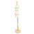 Female Mannequin Torso with Stand Adjustable Dress Form Dressmaker Sewing Straddle Simple Stitching Solid Wood Base 1/4 Scale