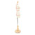 Female Mannequin Torso with Stand Adjustable Dress Form Dressmaker Sewing Straddle Simple Stitching Solid Wood Base 1/4 Scale
