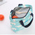 Lunch Bag Tote Insulated Aluminum Foil Lined Nordic Style Cotton Linen Cloth Portable Handheld for Student