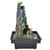 Resin Desktop Fountain Indoor Waterfall Fountain Desk Rockery Decoratopns with Atomizer for Home OfficeEU Plug 220V