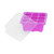 2Pcs Purple 9‑Grid Plant Nursey Box Garden Pot Tray Germ Development Container for Garden