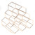 Modern Geometric Shape Wine Rack Holder Metal Home Bar Compact Wine Bottles Display Shelf