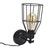 Retro Wall Light Vintage Wrought Iron Industrial Wall Lamp Fixture Bar Restaurant Coffee Shop Hotel Decor Black 85‑