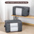 [通拓商品]6PCS Large Foldable Laundry Storage Bag Organizer with Handles Zipper & Transparent visual Window Design