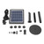 Solar Fountain Pump Multi Nozzles Efficient Small Landscape Floating Fountain for Bird Bath Swimming Pool 3.5W 7V