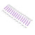 25Pcs L Shape Push Pull Interdental Brush Oral Care Teeth Whitening Dental Tooth Pick Tooth Orthodontic Cleaning Brush Purple